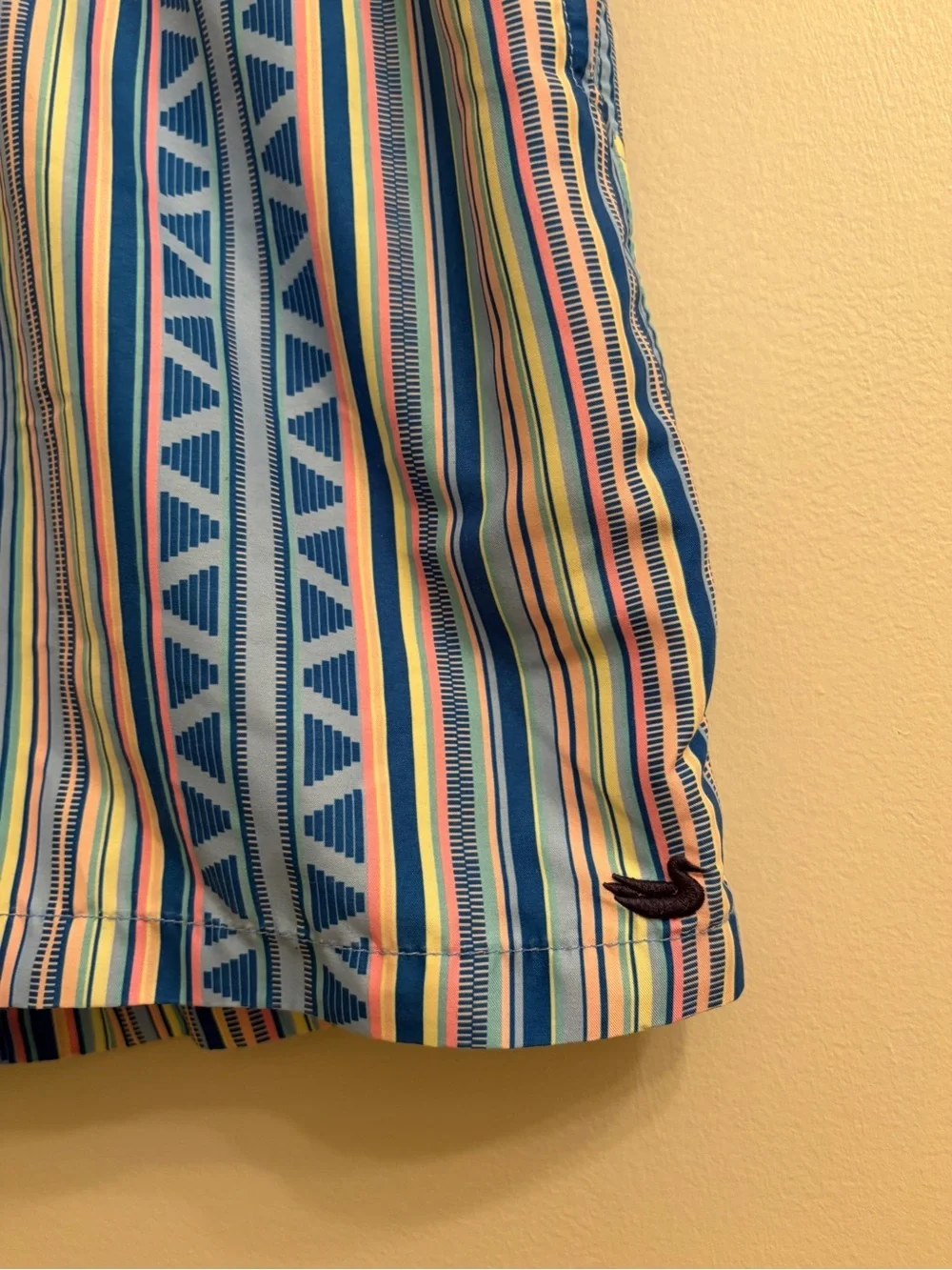 Southern Marsh Blue Multistripe Swim Trunks